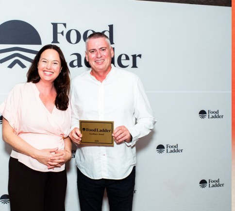 Park Ridge State High School · QLD receiving their Food Ladder School Award.
